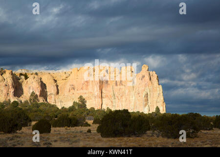 Inscription Rock, El Morro National Monument, Nouveau Mexique Banque D'Images