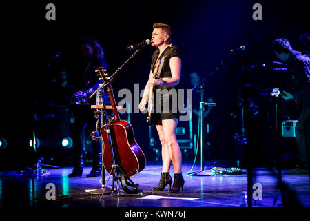 Le groupe de country américain Dixie Chicks effectue un concert live à Falconer Salen à Copenhague. La bande du Texas se compose des trois femmes Emily Robison, Martie Maguire et Natalie Maines (photo). Danemark 20/03 2014. Banque D'Images