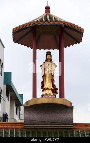 Temple chinois à Geylang à Singapour Banque D'Images