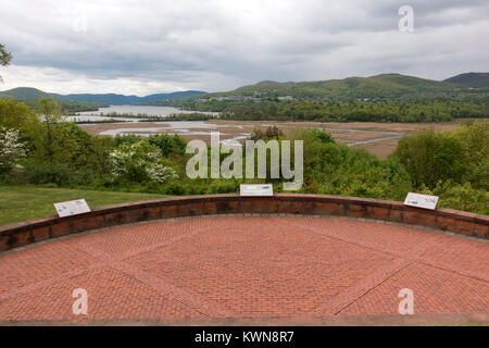 Boscobel house et jardins NY Garnison Banque D'Images