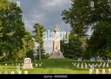 Simple soldat Monument, le Cimetière National d'Antietam, Sharpsburg, Maryland, United States. Septembre 17, 1867 dédié Banque D'Images