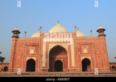 Mihman Khana au Taj Mahal à Agra Inde complexe. Banque D'Images