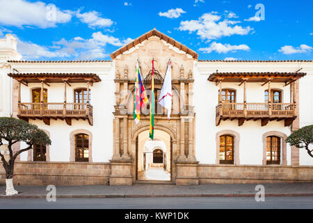 Chambre de la Liberté (Musée de la Casa de la Libertad) en Sucre, Bolivie Banque D'Images