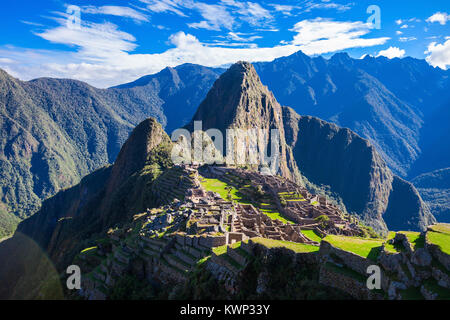 Machu Picchu est l'une des nouvelles Sept Merveilles du monde. Banque D'Images