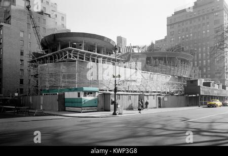 Vintage photo de New York, Guggenheim Museum en construction vers 1957 Banque D'Images