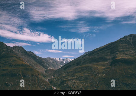 Belle vue panoramique sur la montagne paysage en Himalaya indien, Rohtang Banque D'Images