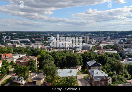 Vue panoramique de Kaunas, Lituanie Banque D'Images