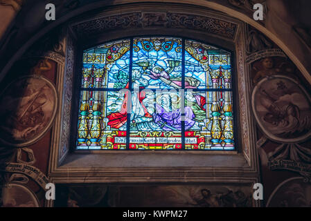 Intérieur de la Basilique de la Visitation de la Bienheureuse Vierge Marie à Swieta Lipka village de Ketrzyn, comté de Warmian-Masurian Voïvodie de Pologne Banque D'Images