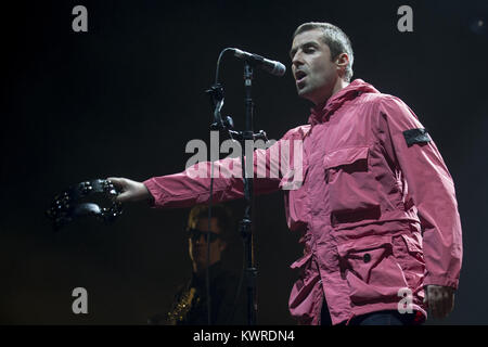 Liam Gallagher joue du SSE Hydro dans le cadre de son "continuer comme ça" tournée en solo. Avec : Liam Gallagher Où : Glasgow, Royaume-Uni Quand : 04 déc 2017 : Crédit d'Euan Cherry/WENN.com Banque D'Images