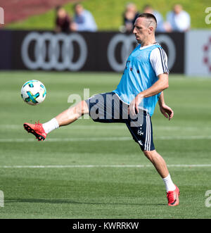 Doha, Qatar. 5Th Jan, 2018. Franck Ribéry en action à un camp d'entraînement du FC Bayern Munich à Doha, Qatar, le 5 janvier 2018. L'équipe de Bundesliga se prépare pour le reste de la saison jusqu'à 7 Janvier. Crédit : Sven Hoppe/dpa/Alamy Live News Banque D'Images