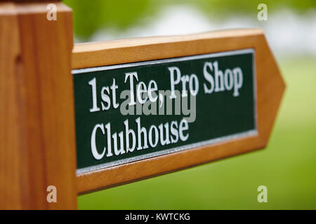 Golf Club signe, Wimbledon, London, SW9 Banque D'Images