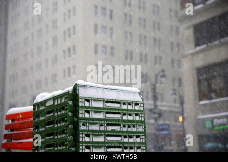 Tempête de NYC 4 Janvier, 2018 Banque D'Images