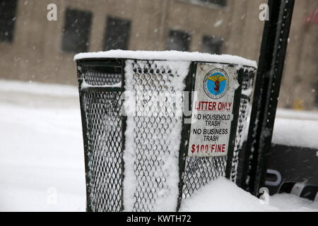 Tempête de NYC 4 Janvier, 2018 Banque D'Images