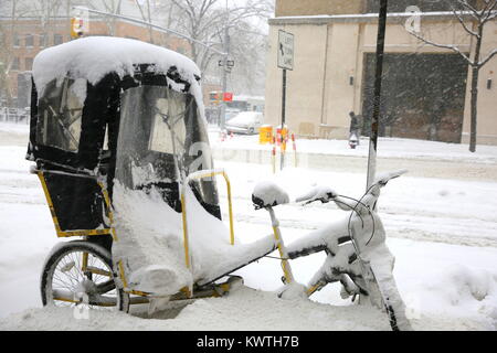 Tempête de NYC 4 Janvier, 2018 Banque D'Images