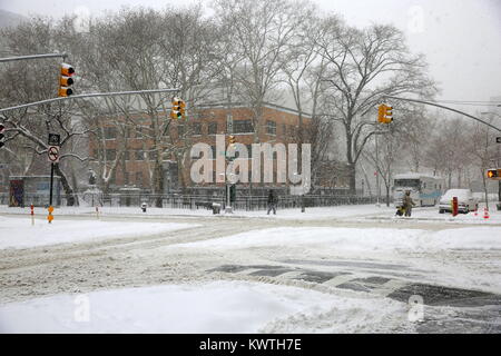 Tempête de NYC 4 Janvier, 2018 Banque D'Images