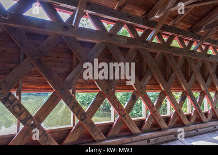 Le pont couvert de Sachs près de Gettysburg, Pennsylvanie, États-Unis. Banque D'Images