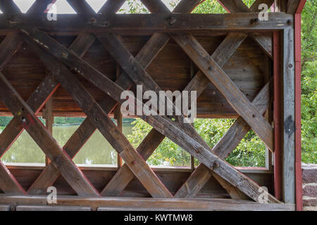 Le pont couvert de Sachs près de Gettysburg, Pennsylvanie, États-Unis. Banque D'Images