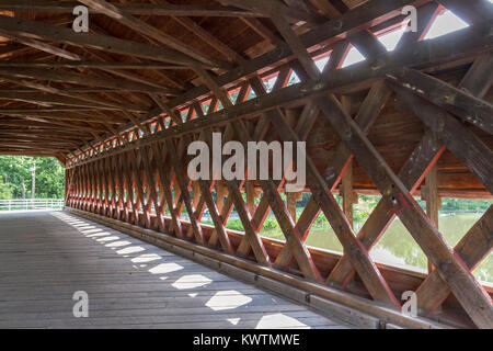 Le pont couvert de Sachs près de Gettysburg, Pennsylvanie, États-Unis. Banque D'Images