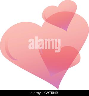 Valentine, je vous Coeur Illustration de Vecteur