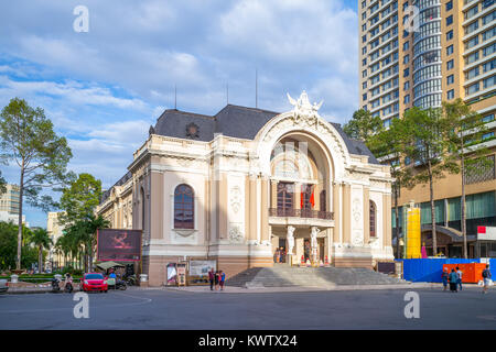 Théâtre Municipal de la ville d'Ho Chi Minh Banque D'Images