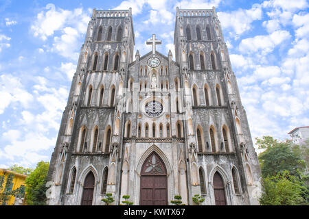 La Cathédrale Saint Joseph à Hanoi, Vietnam Banque D'Images