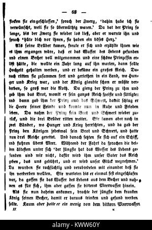 De Kinder und Hausmärchen Grimm 1857 V2 085 Banque D'Images