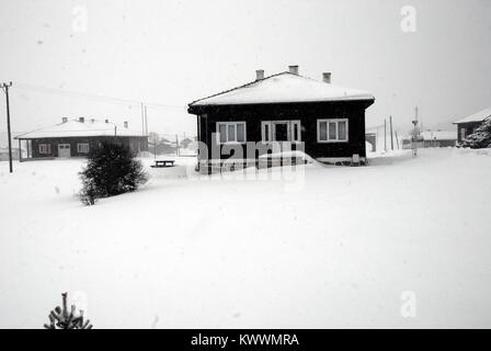 En hiver plateau Aladag Bolu province de la Turquie. Banque D'Images