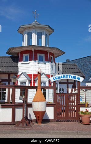 Lighthouse Restaurant à Zingst, Fishland, Mecklembourg-Poméranie-Occidentale, de la mer Baltique, l'Allemagne, de l'Europe Banque D'Images