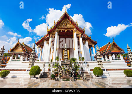 Wat Suthat Thep Wararam est un temple bouddhiste à Bangkok, Thaïlande Banque D'Images