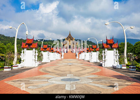 Le Royal Pavilion (Ho Kham Luang) à Royal Park Rajapruek près de Chiang Mai, Thaïlande Banque D'Images