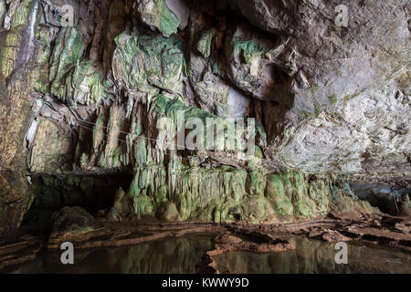 Tham Lot est un système de grottes dans la province de Mae Hong Son, Thaïlande du nord Banque D'Images