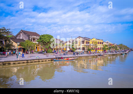 Paysage de l'ancienne ville de Hoi An, Vietnam Banque D'Images