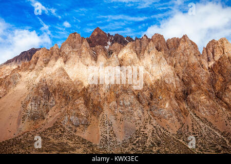 Montagne près de Los Penitentes ski près de Mendoza en Argentine Banque D'Images