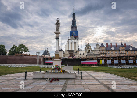 La plupart des Polonais célèbres site piligrimage - monastère de Jasna Gora à Czestochowa, en voïvodie de Silésie dans le sud de la Pologne Banque D'Images