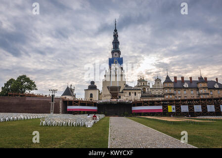 La plupart des Polonais célèbres site piligrimage - monastère de Jasna Gora à Czestochowa, en voïvodie de Silésie dans le sud de la Pologne Banque D'Images