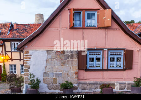 Weltkulturerbestadt Quedlinburg Bilder aus der historischen Stadt im Harz Banque D'Images