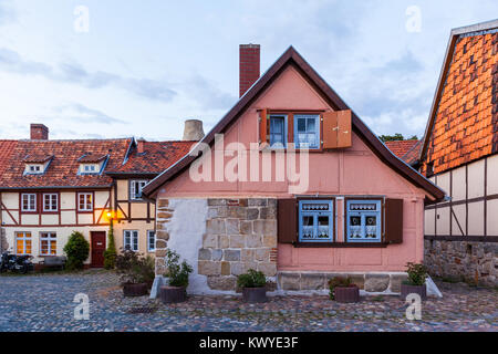 Weltkulturerbestadt Quedlinburg Bilder aus der historischen Stadt im Harz Banque D'Images