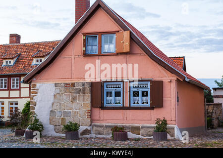 Weltkulturerbestadt Quedlinburg Bilder aus der historischen Stadt im Harz Banque D'Images