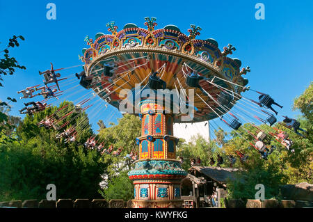 Isla Magica (Magic Island) parc à thème - le vol de l'attraction Falcon, Séville, Andalousie, Espagne, Europe Banque D'Images