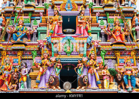 Pathirakali Pathrakali, Temple d'Amman Kovil Ambal ou le Kali Kovil Trincomalee est un temple hindou dédié à la déesse Bhadrakali, une forme de déplacement Banque D'Images