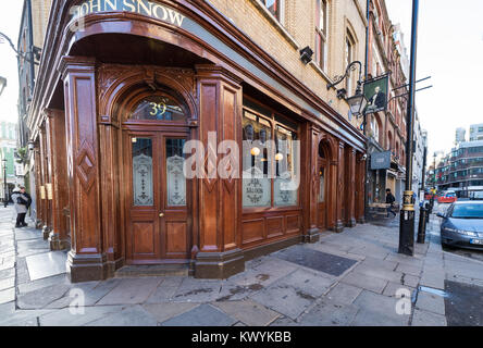 Le John Snow pub à Broadwick Street, Soho, Londres, Angleterre, Royaume-Uni. Banque D'Images