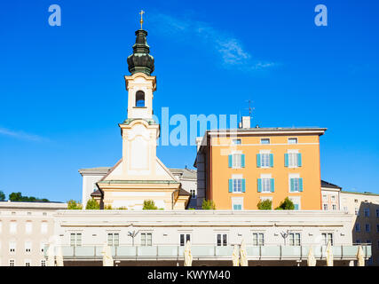 Musée Noël Salzbourg ou Salzburger Weihnachtsmuseum. Musée de Noël dans la place Mozartplatz situé dans la vieille partie de la ville de Salzbourg, en Autriche. Banque D'Images