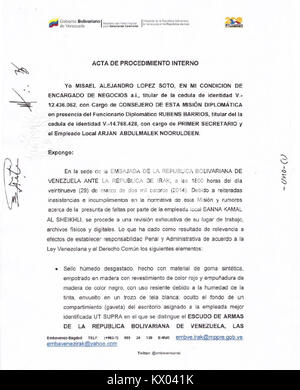Passeport de Misael López Soto, servant de document officiel d'identification et de voyage, enregistrant des informations personnelles et le statut juridique. Banque D'Images