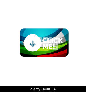 Modèle de bouton rectangle abstrait Banque D'Images