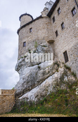 Château du 14ème siècle entièrement restauré dans Szczecin village, partie du château dans les nids d'Aigles système voïvodie de Silésie dans le sud de la Pologne Banque D'Images