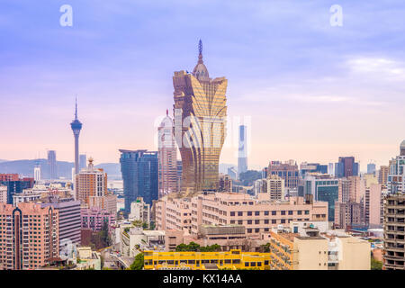 Paysage urbain de Macao, Chine Banque D'Images