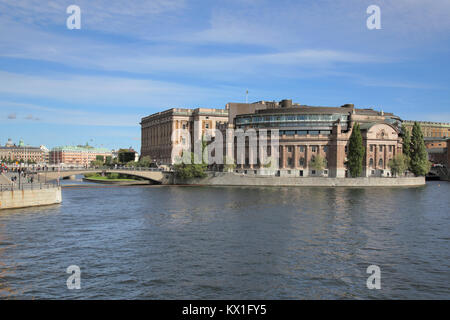 Le bâtiment du parlement à Stockholm en Suède Banque D'Images