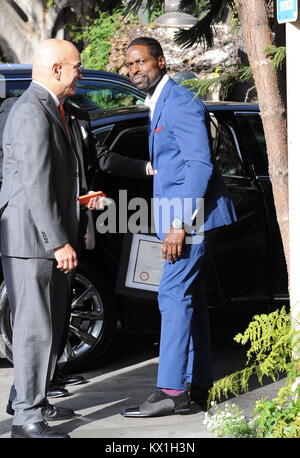 Los Angeles, États-Unis. 06 Jan, 2018. 'C'est nous' star Sterling Brown quitter l'AFI award déjeuner à l'hôtel quatre saison à Beverly Hills. 05 janvier, 2018 Crédit : Gtres información más Comuniación sur ligne, S.L./Alamy Live News Banque D'Images