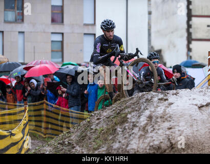 Abadiano, Espagne. 06 Jan, 2018. Au cours de l'Orts gagnant Felipe Bizkaia Cyclocross UCI Championnat, catégorie C2 en Abadiano, le nord de l'Espagne, Samedi, Janvier, 06, 2018. Más Información Gtres Crédit : Comuniación sur ligne, S.L./Alamy Live News Banque D'Images