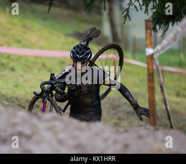 Abadiano, Espagne. 06 Jan, 2018. Au cours de l'Orts gagnant Felipe Bizkaia Cyclocross UCI Championnat, catégorie C2 en Abadiano, le nord de l'Espagne, Samedi, Janvier, 06, 2018. Más Información Gtres Crédit : Comuniación sur ligne, S.L./Alamy Live News Banque D'Images